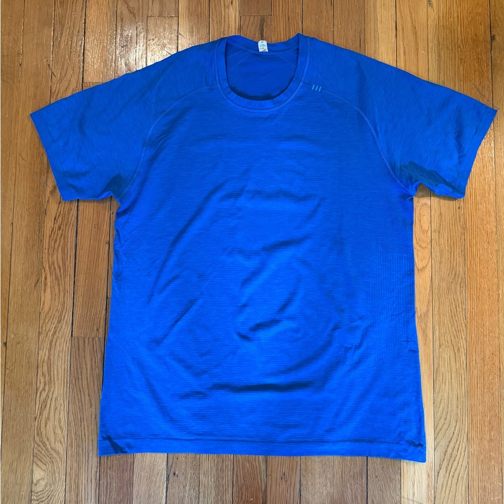 lululemon athletica Vibrant Blue Short Sleeve Tee
